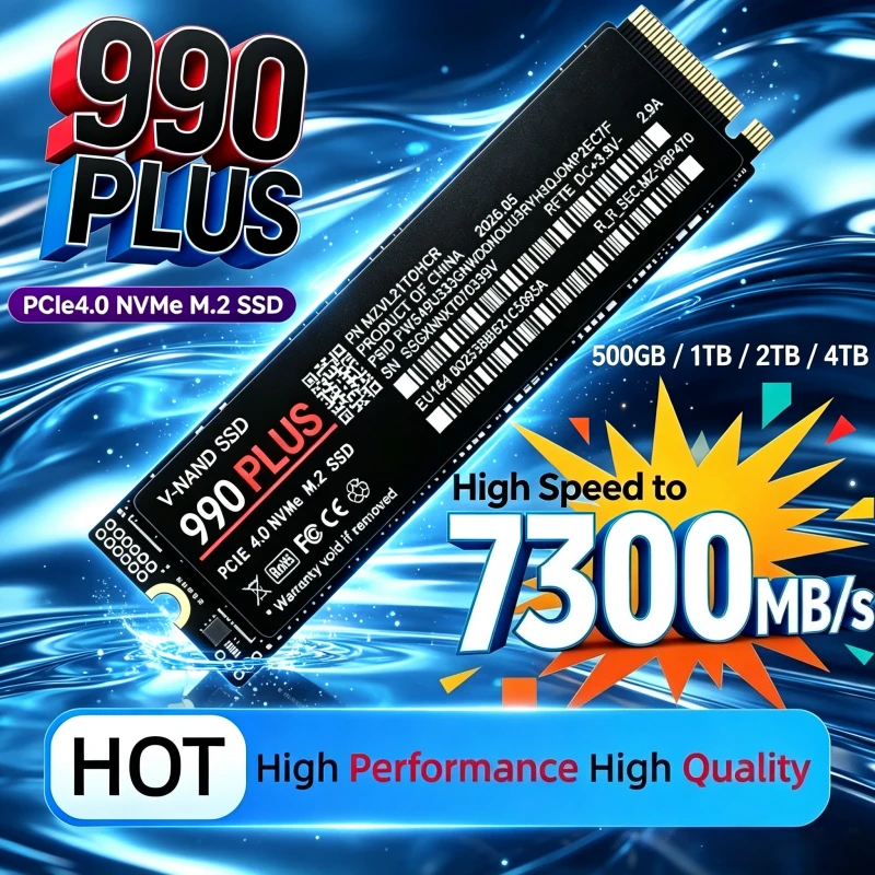 M.2 Nvme 4Tb Pcie 4.0 Ssd - 990 Plus SSD 500GB/1TB/2TB/4TB, M.2 2280