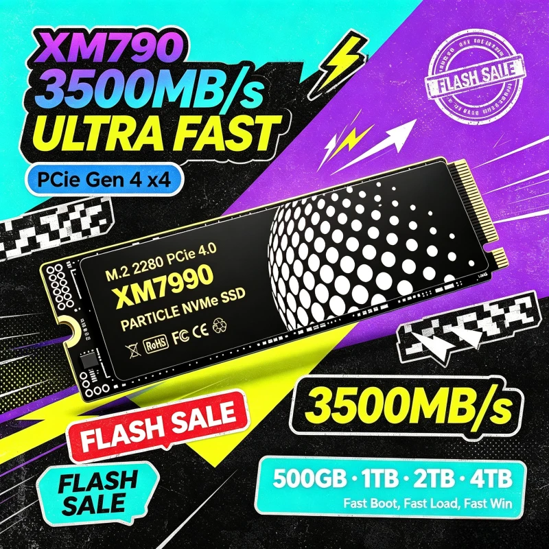 M.2 Nvme 4Tb Pcie 4.0 Ssd - XM7990 M.2 NVMe SSD 500GB-4TB Capacity