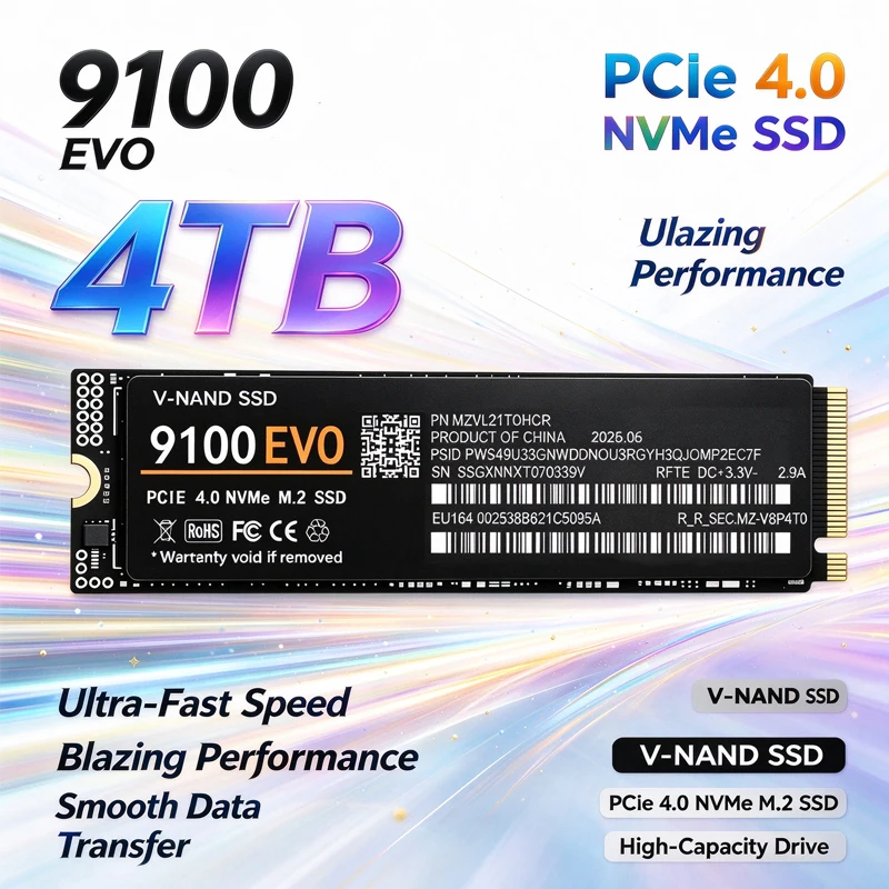 SSD 500GB 1TB 2TB 4TB 9100 EVO - đánh giá và giá M.2 Nvme 4Tb Pcie 4.0 Ssd