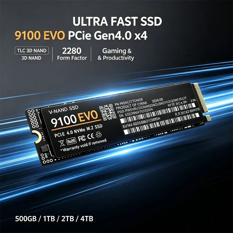 SSD 500GB 1TB 2TB 4TB 9100 EVO - đánh giá và giá M.2 Nvme 4Tb Pcie 4.0 Ssd