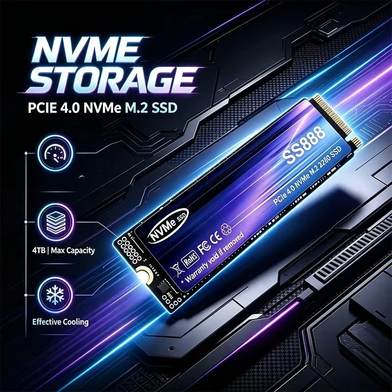 SS888 NVMe M.2 SSD 500GB 1TB 2 - đánh giá và giá M.2 Nvme 4Tb Pcie 4.0 Ssd