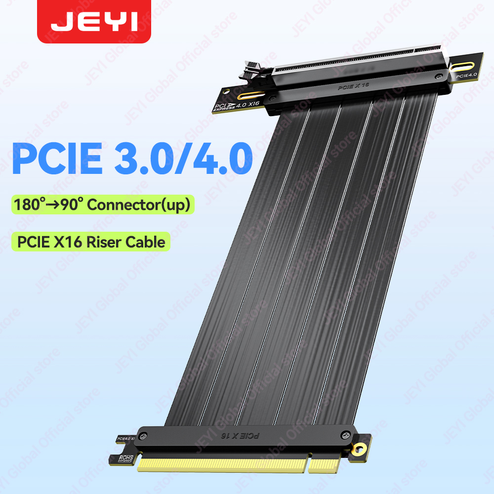 JEYI PCIe 4.0 Riser Cable 90 D - đánh giá và giá Pcie 4.0 X16 Riser Cable 90 Degree