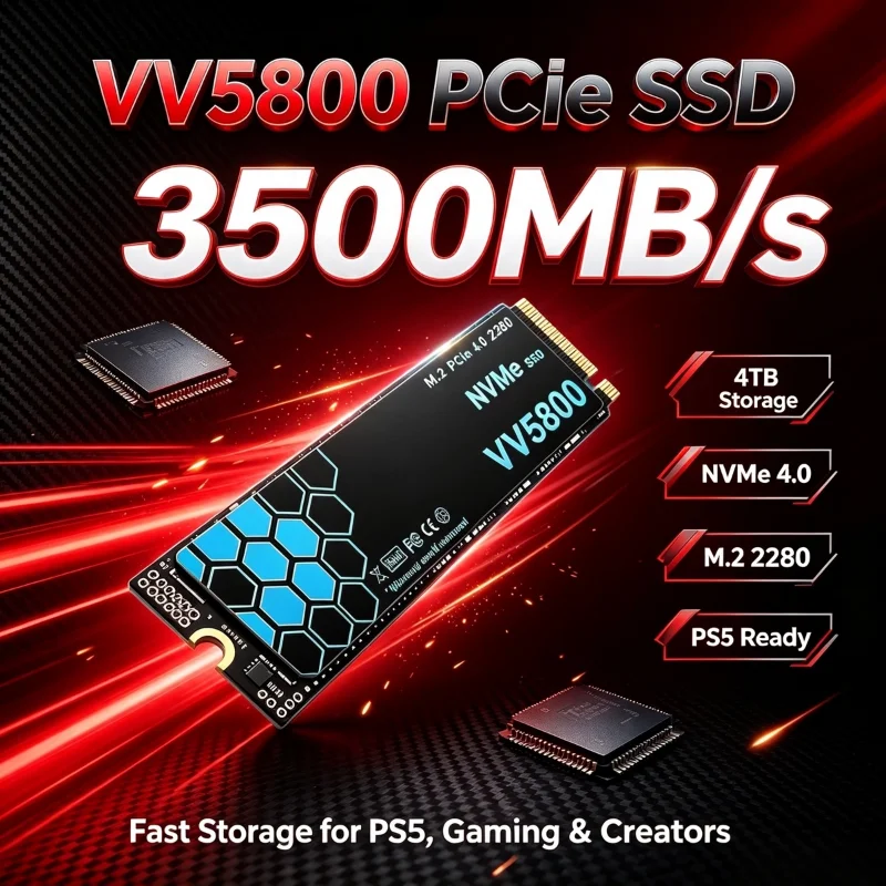 VV5800 M.2 NVMe SSD 500GB 1TB  - đánh giá và giá M.2 Nvme 4Tb Pcie 4.0 Ssd