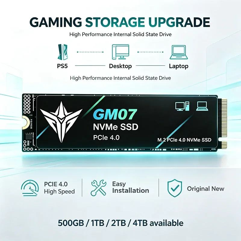 New GM07 M2 SSD Hard Disk, PCI - đánh giá và giá M.2 Nvme 4Tb Pcie 4.0 Ssd