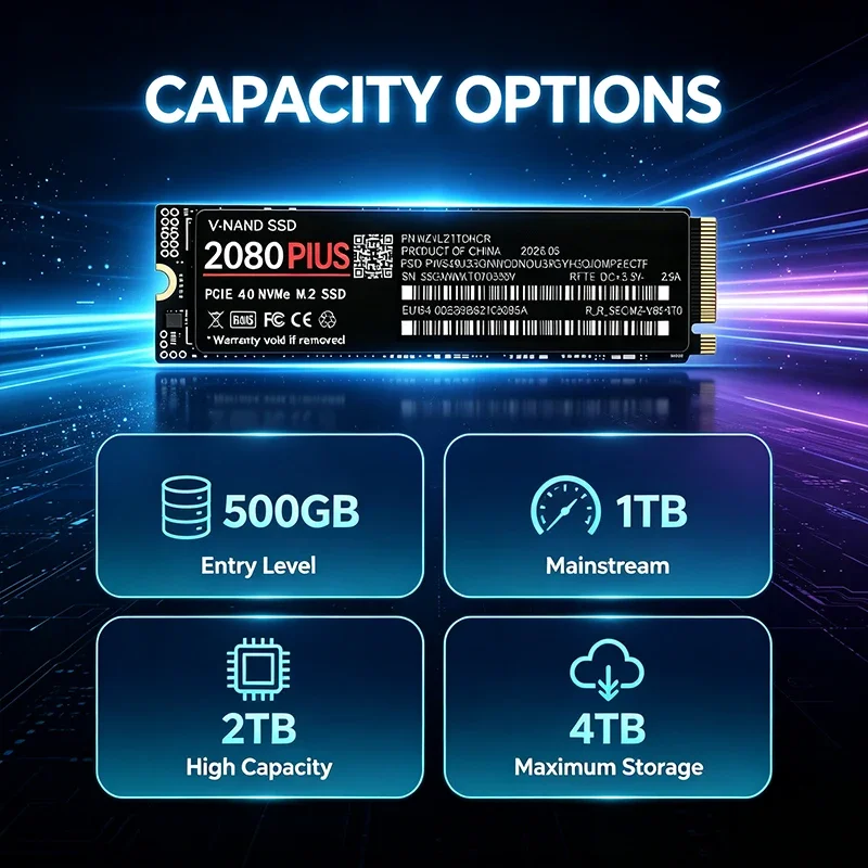 PCIe 4.0 NVMe SSD 2080 PLUS M. - đánh giá và giá M.2 Nvme 4Tb Pcie 4.0 Ssd